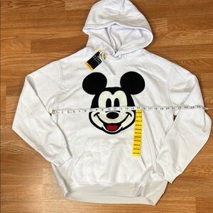 Disney White and Black Mickey Mouse Hoodie Medium